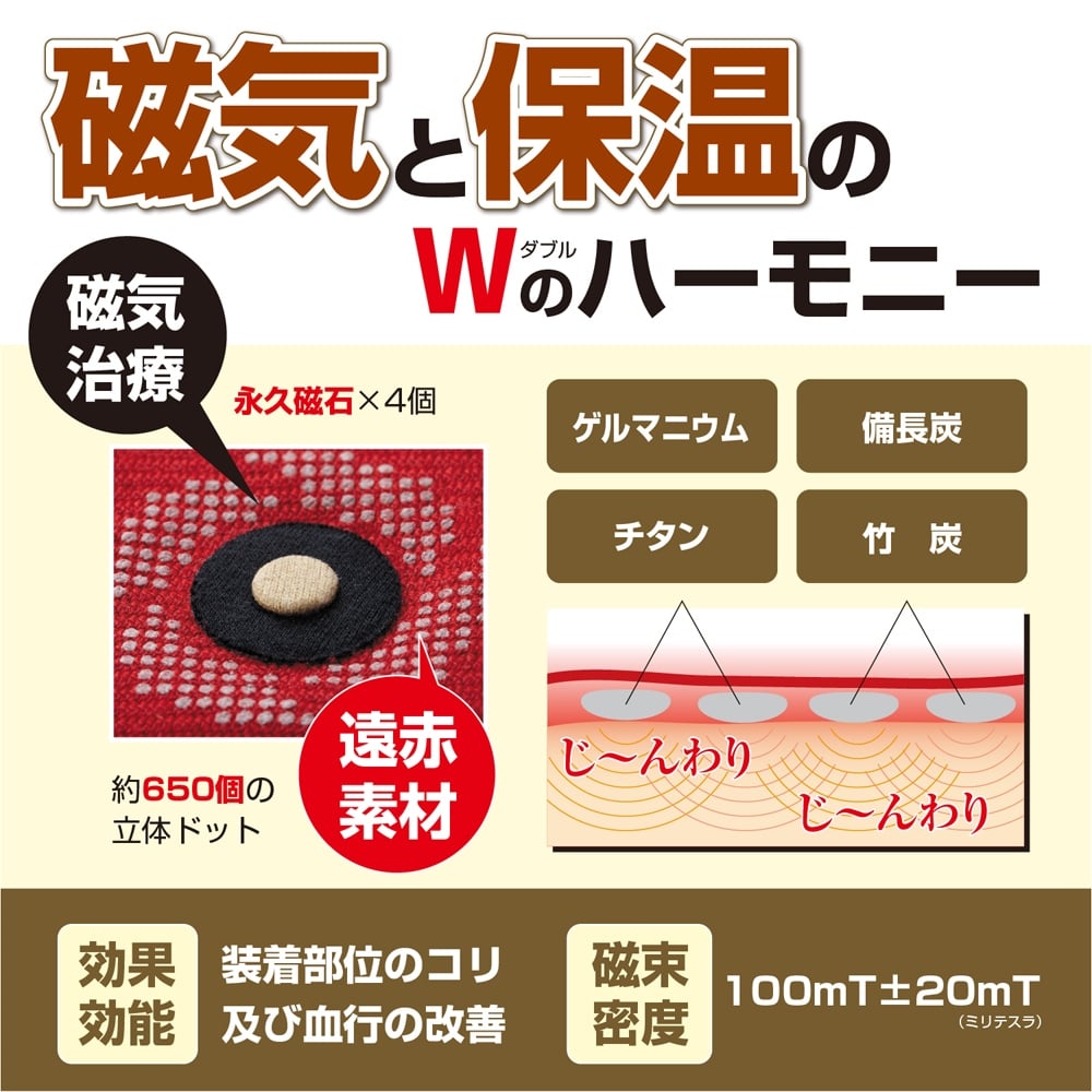 ドリーム PROIDEA マグネッカーＤＸ ふくらはぎ・すね用 磁気サポーター(レッグサポーター)