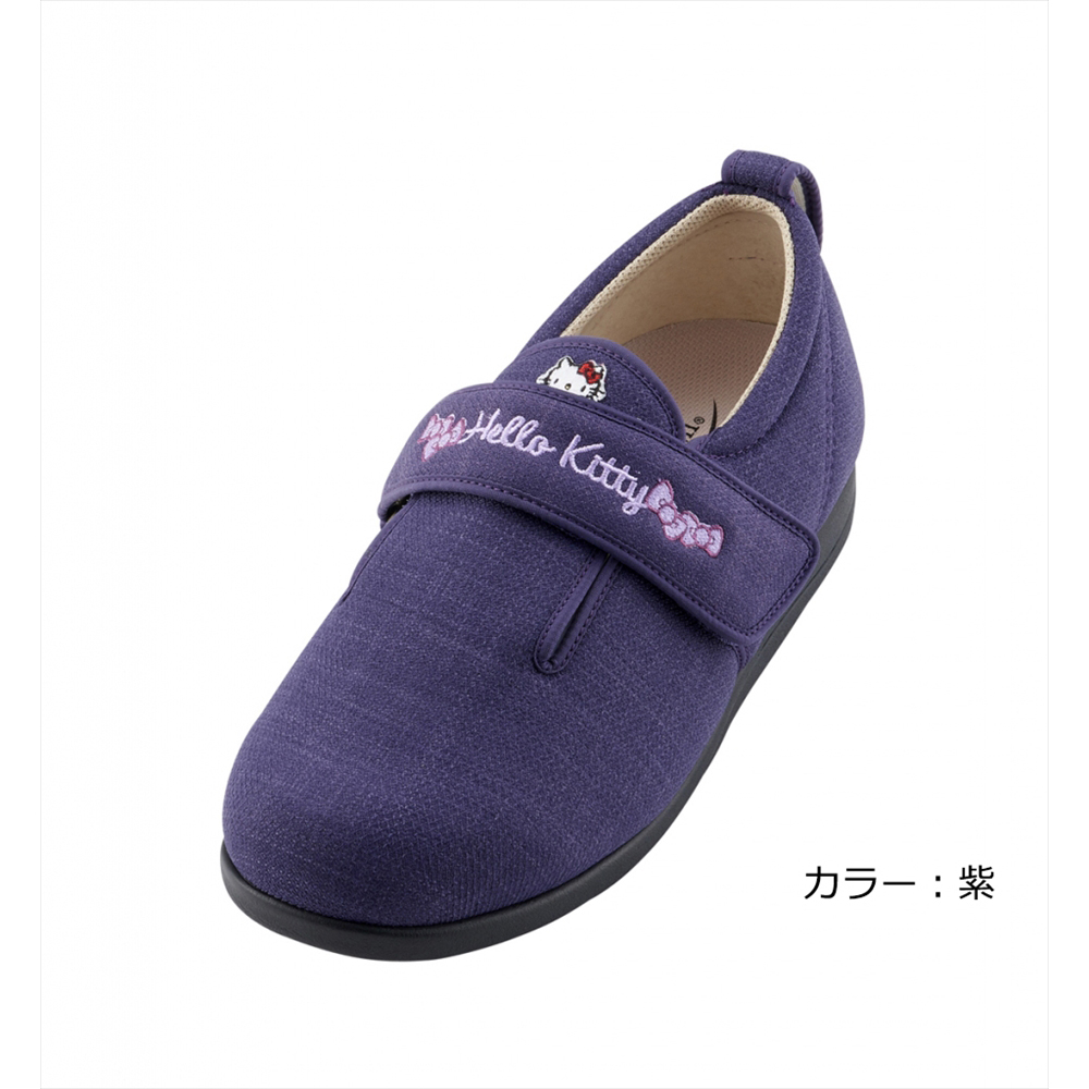ウェルファン ダブルマジックIII 3E (ハローキティ) 紫 S(21～21.5cm)