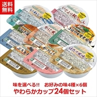 キッセイ薬品工業 味を選べる！やわらかカップ　お好みの味4種×6個