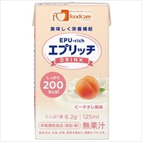 フードケア エプリッチドリンク  125ml×12本 ピーチオレ風味