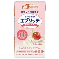 フードケア エプリッチドリンク  125ml×12本 イチゴオレ風味
