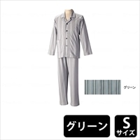 グンゼ パジャマ 通年用 長袖 男性用 グリーン Sサイズ