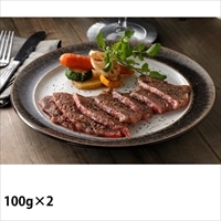 まつお食肉卸 佐賀・「松尾勝馬牧場」伊萬里牛モモ霜降りステーキ 100g×2