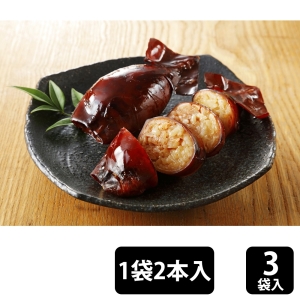 網走水産 函館手づくりいかめしセット 約120g(2本入) ×3袋