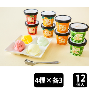 フルーツティアラアイスブルー 計12個（4種×各3）