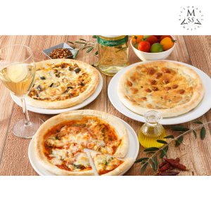 恵比寿 リストランテマッサ監修 3種のこだわりナポリ風ピッツァ 計6枚