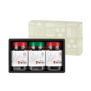 鍵庄 明石の風 味付け海苔2本と焼き海苔1本 計3本 （48枚×3本）