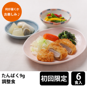 メディカルフーズ 【初回購入限定】 たんぱく調整食9g 試食6食セット
