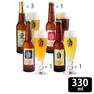 那須高原ビール 6本産直便ビールセット（愛×3本/ヴァイツェン、イングリッシュエール、スコティッシュエール 各1本）　※20歳未満の飲酒は法律で禁止されています