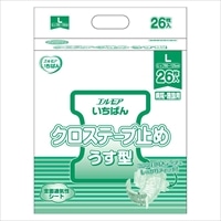 カミ商事 エルモア いちばんクロステープ止めうす型 Lサイズ 26枚