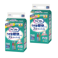 【まとめ買い割引対象】ユニ・チャーム ライフリー うす型軽快パンツ Mサイズ 計44枚 (22枚×2袋)