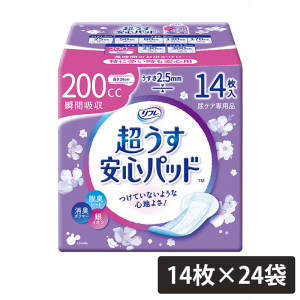 リブドゥコーポレーション リフレ 超うす安心パッド 200cc 羽なし 計336枚 (14枚×24袋)