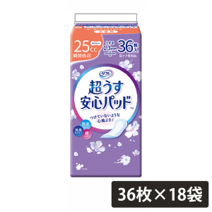 リブドゥコーポレーション リフレ 超うす安心パッド 25cc 計648枚 (36枚×18袋)