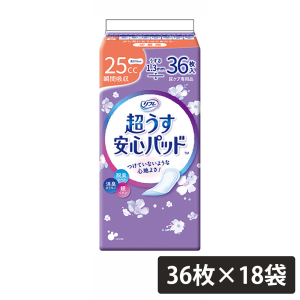 リブドゥコーポレーション リフレ 安心パッド 超うす 25cc 36枚×18袋（合計648枚）