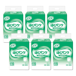 【まとめ買い割引対象】リブドゥコーポレーション リフレ はくパンツレギュラー Lサイズ 計108枚 (18枚×6袋)