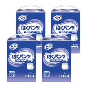 【まとめ買い割引対象】リブドゥコーポレーション リフレ はくパンツ夜用スーパー MLサイズ 計80枚 (20枚×4袋)