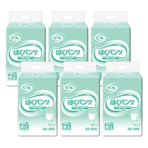 【まとめ買い割引対象】リブドゥコーポレーション リフレ はくパンツスリム Lサイズ 計108枚 (18枚×6袋)