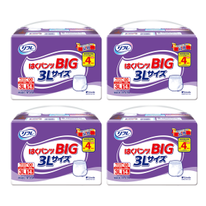 【まとめ買い割引対象】リブドゥコーポレーション リフレ はくパンツ BIG 3Lサイズ 計56枚 (14枚×4袋)