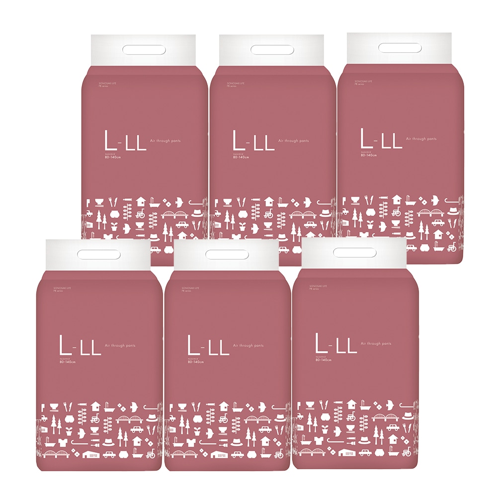 SONOSAKI LIFE PB シリーズ 介護のツクイ エアスルーパンツ L-LLサイズ 20枚×6袋(合計120枚)