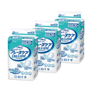 【まとめ買い割引対象】白十字 PUサルバ フレーヌケア デイロング 計90枚 (30枚×3袋)