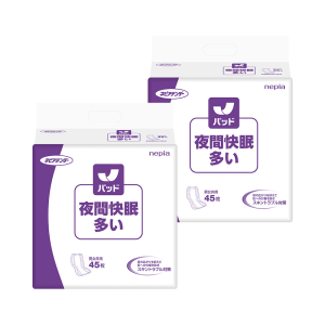 王子ネピア ネピアテンダー 夜間快眠パッド 多い 計90枚 (45枚×2袋)