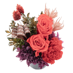 【母の日】 プリザーブドフラワー フルールスーリル レッド